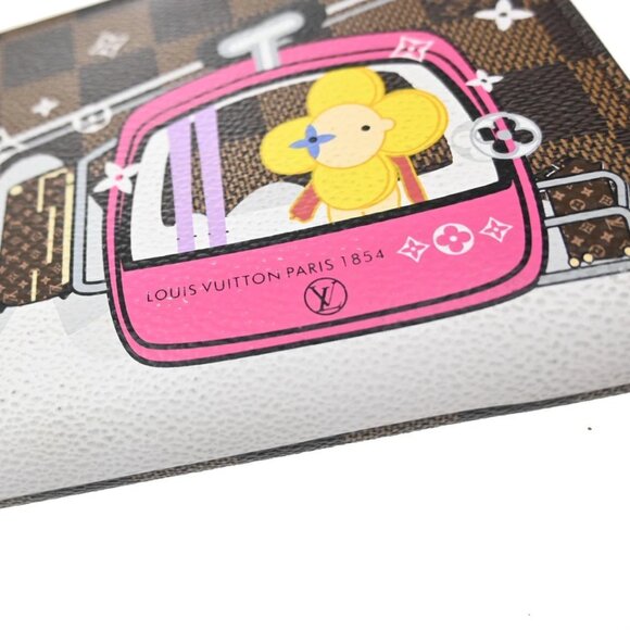 LOUIS VUITTON Zippy Wallet Vivienne Zip Around Damier Ebene Brown 368-082725 - Picture 9 of 16